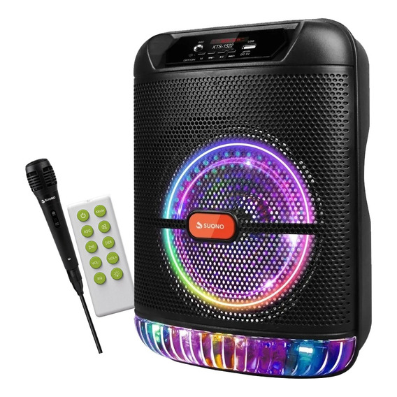 Parlante Portátil Suono Luces Rgb 8  Karaoke