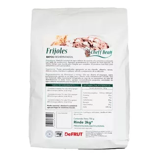 Frijol Bayo Deshidratado 12 Bolsas De 750grs | Rinde 36kg