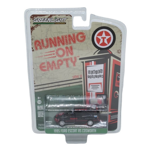 Greenlight Running On Empty 1995 Ford Escort Rs Cosworth Color Negro
