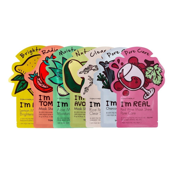 Pack De Mascarillas Coreanas Im Real Tonymoly