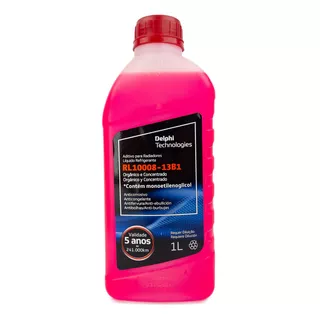 Aditivo Radiador Super Concentrado Vermelho Rosa Delphi 1l