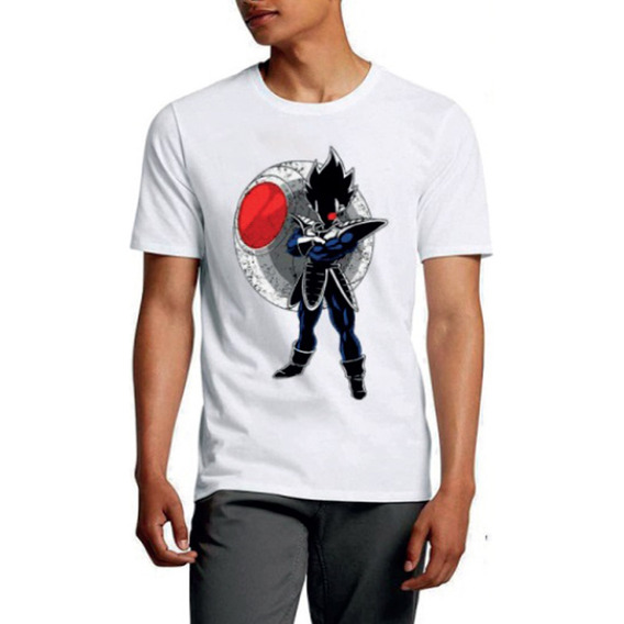 Polo Vegeta Dragon Ball Z Anime Blanco  / Talla 14 A L