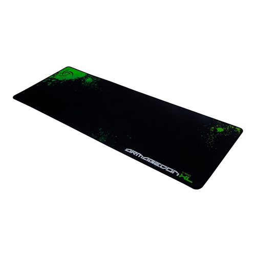 Mouse Pad gamer VSG Armagedon de goma xl 400mm x 780mm x 3mm negro/verde