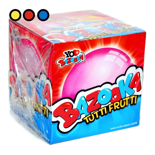 Chicle Bazooka Tutti Frutti Goma De Mascar X120