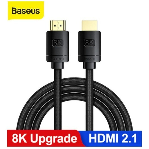 Cable Baseus Hdmi 2.1 8k 60hz 4k 120hz 48gbp Trenzado Box