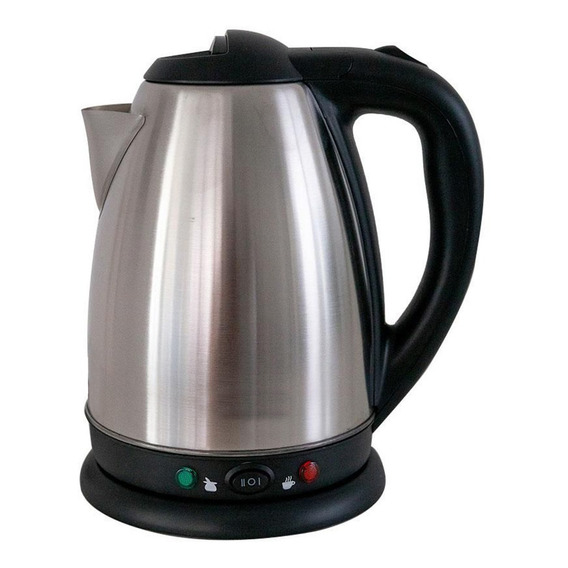 Pava Electrica Jarra Metalica De 1.8 Lts Corte Mate Cafe