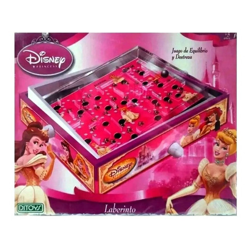 Laberinto Juego De Equilibrio Y Destreza Disney Princesa Color Rosa