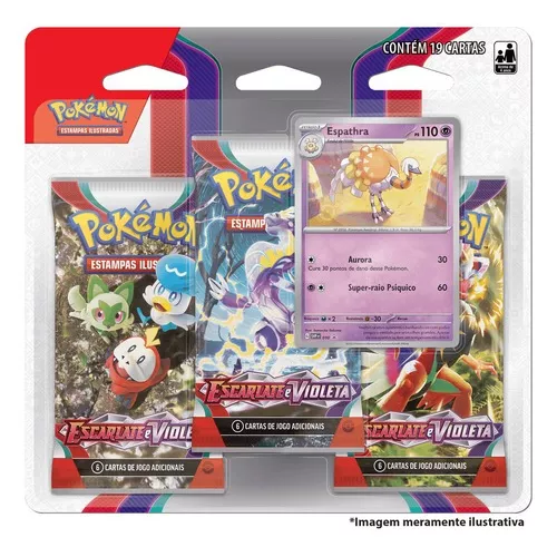 Blister Triplo Cartas Pokémon Tcg Pokémon Go Sortido