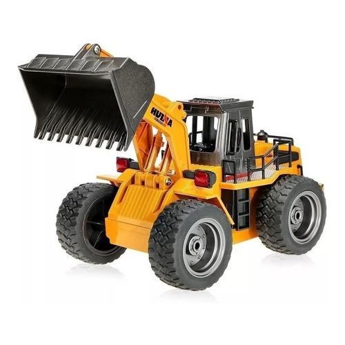 Excavador a control remoto HuiNa 1520 1:18 amarillo