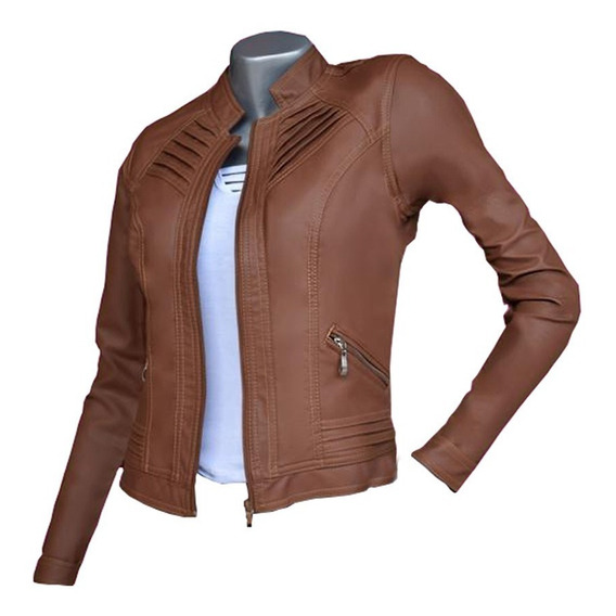 Chaqueta Para Mujer En Cuero Sintético Garantizada