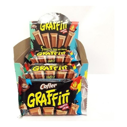 Cofler Graffiti chocolate caja 12 unidades