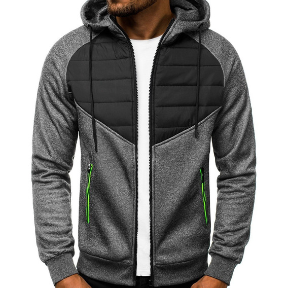 Sudadera Hombre Con Capucha Deportiva Con Cierre Hoodie