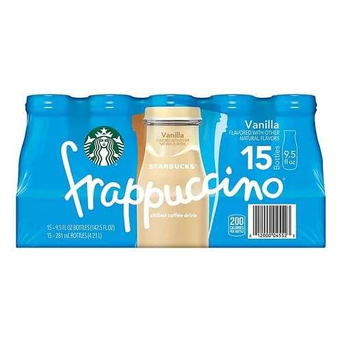 Starbucks Frappuccino Bebidas Sabor Vainilla (15 Pack)