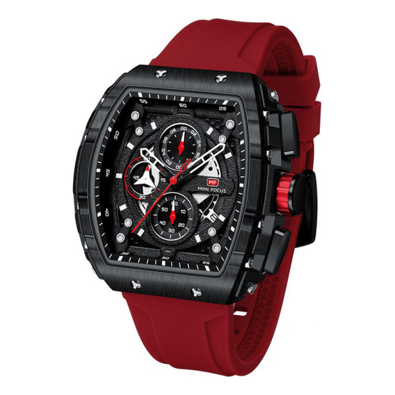 Reloj Para Hombre Mini Focus Mf0399g Mfa50200101 Rojo