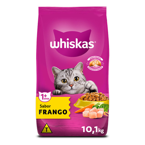 Alimento Whiskas Adultos Whiskas Gatos s para gato adulto sabor pollo en bolsa de 10.1kg