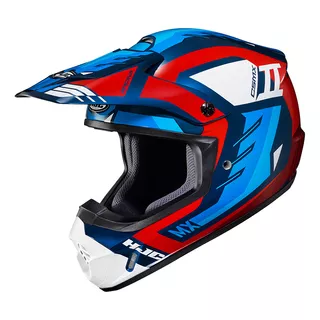 Capacete Hjc Off Csmxii Phyton Azul Vermelho E Branco