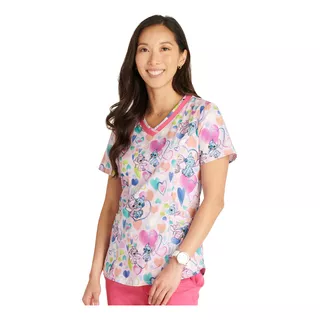 Polera Clínica Mujer Disney Tf769 Stich Tooniforms