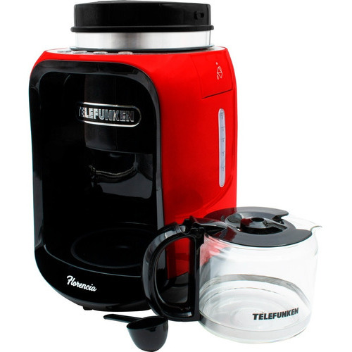 Cafetera Electrica Con Molinillo Florencia Telefunken Color Rojo