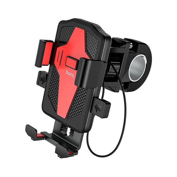 Manillar Hoco Ca73 para motocicleta, soporte para vehículo, negro/rojo