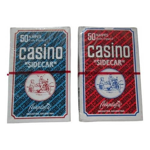 Cartas 50 Naipes Españoles Sidecar Casino - Sharif Express Color del reverso Rojo Idioma Español
