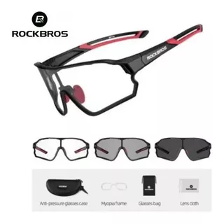 Óculos Ciclismo  Rockbros Lente Fotocromática + Clip Grau