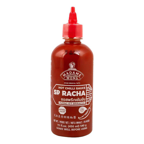 Sriracha Salsa Hot Sauce 450 Ml. Madame Wong # 1 En Thailand