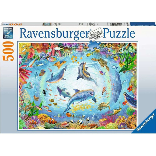 Rompecabezas Buceo Delfines 500 Piezas Ravensburger