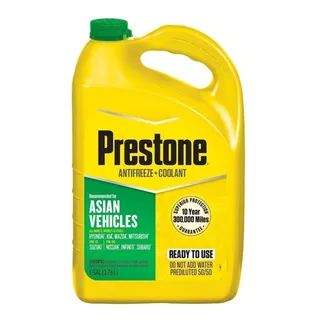 Prestone Antifreeze/coolant 50/50 Asian Verde