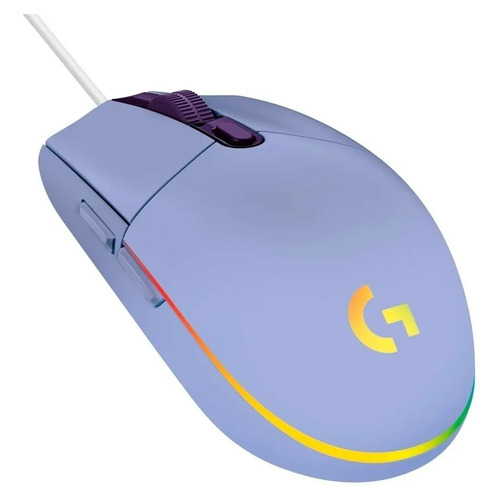 Logitech G203 Lightsync, Mouse Gamer Rgb / 8000dpi - Lila