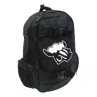 Mochila Porta Skate Bag Black Sheep Logo Laptop Preta