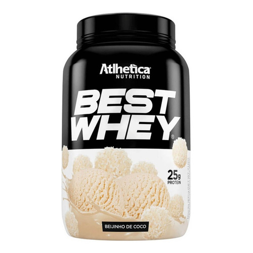Suplemento en polvo Atlhetica Nutrition  Best Whey Best Whey proteínas sabor besito de coco en pote de 900g