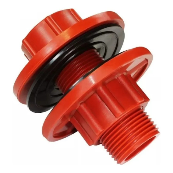 Adaptador Tanque Plastico Conex Brida Diam 1 Pulgada Polimex