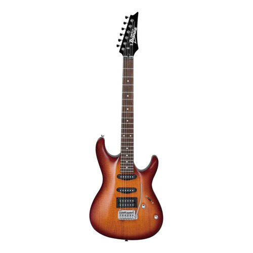 Guitarra eléctrica Ibanez SA GIO GSA60 de okoume brown sunburst con diapasón de amaranto