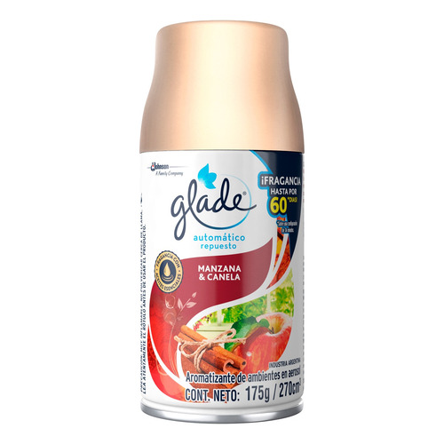 Repuesto aromatizante Glade Automático en aerosol manzana y canela 175 g