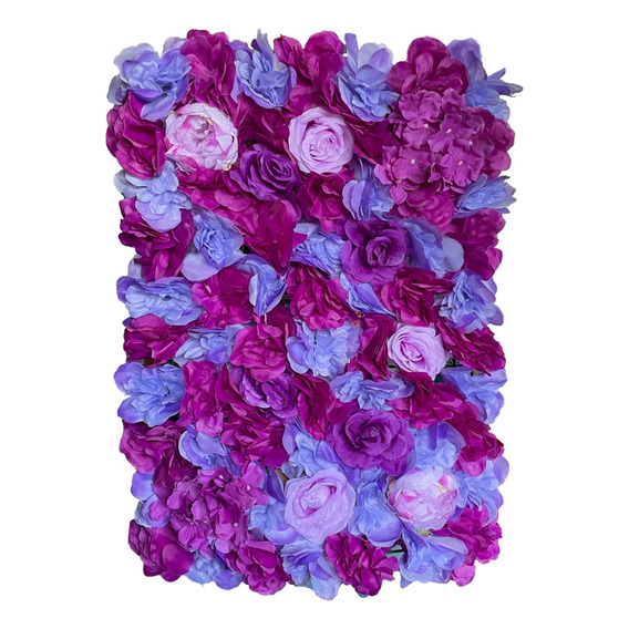 6 Muro De Flores Artificiales Panel Para Pared Fondo Floral 