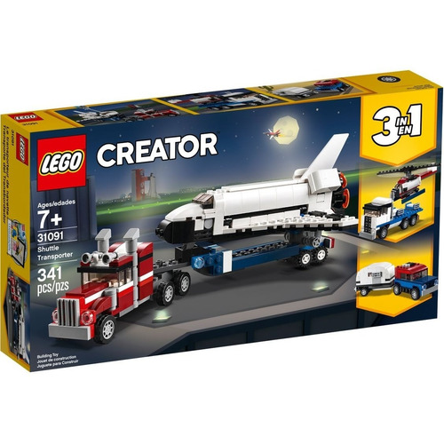 Bloques Lego Creator 3 En 1 Transporte De Cohete 31091