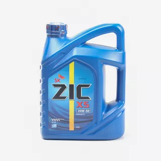 Aceite Motor Zic 20w50 X5 Sn 4 Litros Sintético