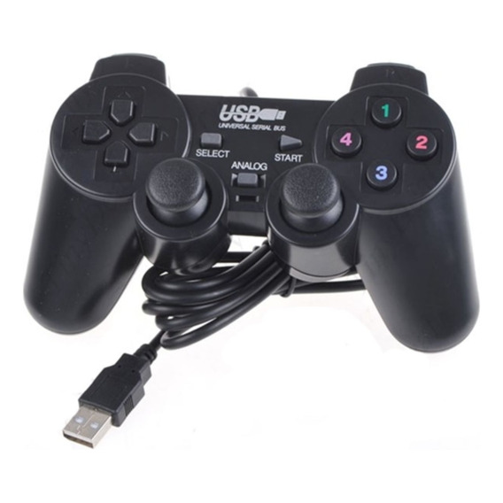 Joystick Pc Usb Analogico Con Vibracion Alta Calidad