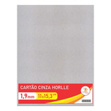 Cartão Cinza Horlle 1,9mm,  11x15,3cm, Com 50 Unidades.