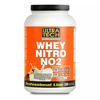 Whey Nitro No2 Ultra Tech Proteína Potenciada Proteína En Alta Concentración Con Creatina Sabor Vainilla
