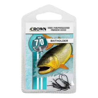 Anzol Crown Baitholder Pesca P/ Dourado Nº 7/0 5 Pçs Em Aço