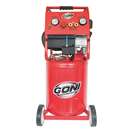 Compresor de aire eléctrico portátil Goni 958 50L 3.5hp 120V 60Hz rojo