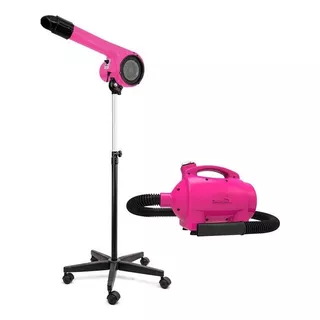 Soprador Secador Pet Minag 220v Rosa Banho E Tosa Sem Juros