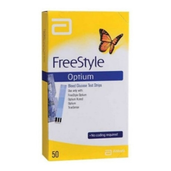 Tiras Freestyle Optium Para Glucometros Freestyle Caja X 50