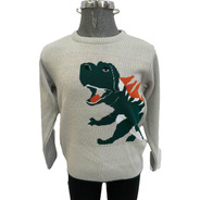 Suéter Para Niño Con Dinosaurio