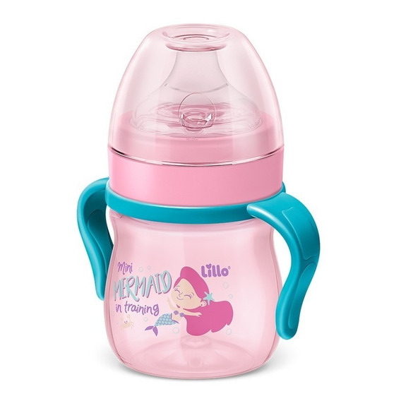 Vaso De Aprendizaje Con Asas Lillo Evolution 150ml +6 Meses Color Rosa