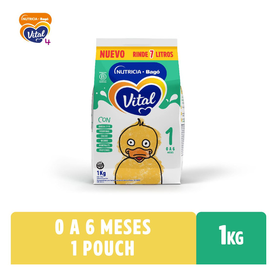 Leche En Polvo Infantil Nutricia Bago Vital 1 Bolsa 1kg