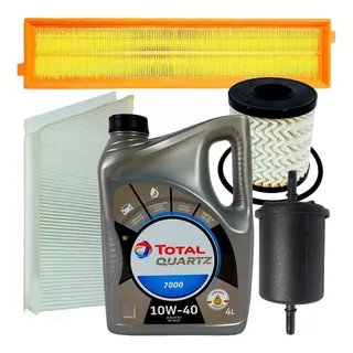 Kit De 4 Filtros + Total 10w40 Peugeot 207 Compact 1.6 Nafta