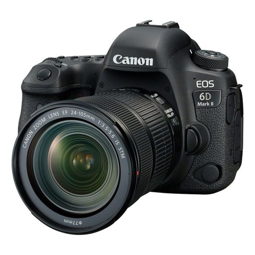  Canon Kit EOS 6D Mark II + lente EF 24-105mm f/3.5-5.6 IS STM DSLR color  negro