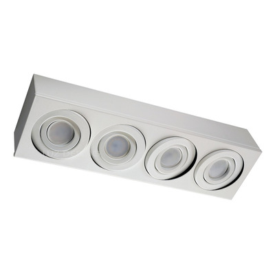 Plafon 3 Luces Cardanico Blanco Apto Led Gu10 Dicro Gam 3214